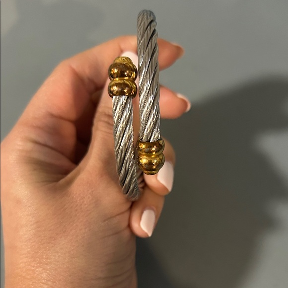 Charriol Elegant Silver and Gold Cable Bracelet - Picture 5 of 9